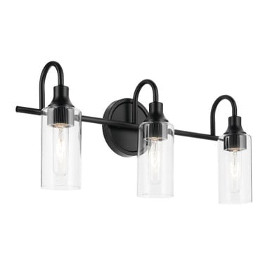 Kavi 3 Light Bath Vanity 10 Inch Tall and 23 Inch Wide by Kichler - 55211