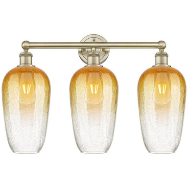 Brookhaven Flute 3 Light Bath Vanity 17.25 Inch X 25 Inch by Innovations - 616-3W-G484-7
