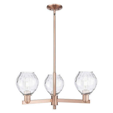 Waverly 3 Light Stem Hung Chandelier 10.5 Inch X 27.75 Inch by Innovations - 716-3CR-G362