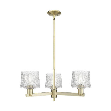 Niagara 3 Light Stem Hung Chandelier 10.5 Inch X 28.25 Inch by Innovations - 716-3CR-G402