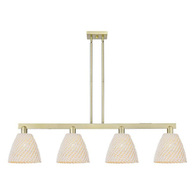 Bristol Natural 4 Light Stem Hung Island 12X 51.75 Inch Wide by Innovations - 716-4I-NBD-9
