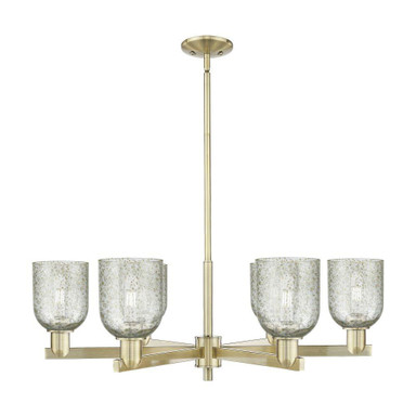Caledonia 6 Light Stem Hung Chandelier 11 Inch X 34.75 Inch by Innovations - 716-6CR-G25