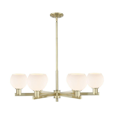 Athens 6 Light Stem Hung Chandelier 9.88 Inch X 35.63 Inch by Innovations - 716-6CR-G12-6