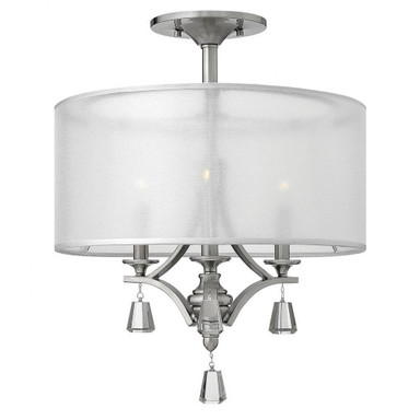 3 Light 17.5 Inch Wide Semi Flush Mount by Fredrick Ramond - FR45601