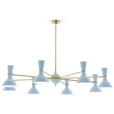 Clare 8 Light Chandelier 10.19 Inch Tall and 57 Inch Wide by Robert Abbey - CL-C-8
