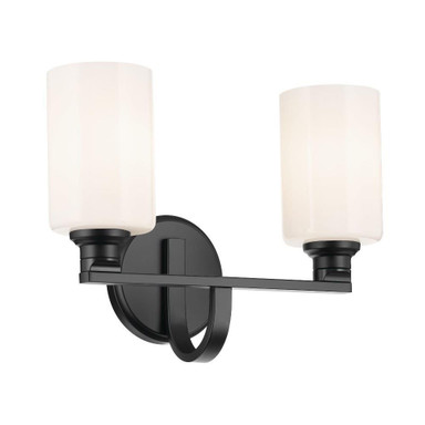 Gioe 2 Light Bath Vanity 10.5 Inch Tall and 14.25 Inch Wide by Kichler - 55225