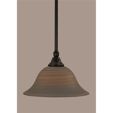 Any 1 Light Steel Small Pendant 6.25 Inch Tall by Toltec - 23-10-625-