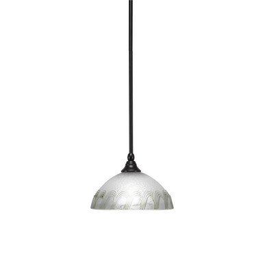 Any 1 Light Stem Hung Small Pendant 10 Inch Wide by Toltec - 23-DG-510
