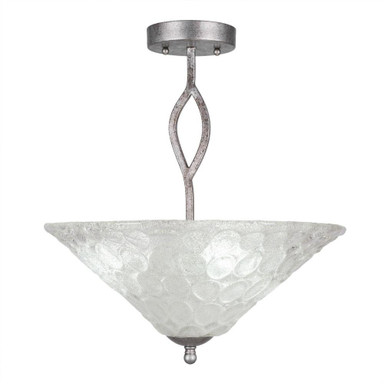 Revo 3 Light 16 Inch Wide Semi Flush Mount by Toltec - 242-161775