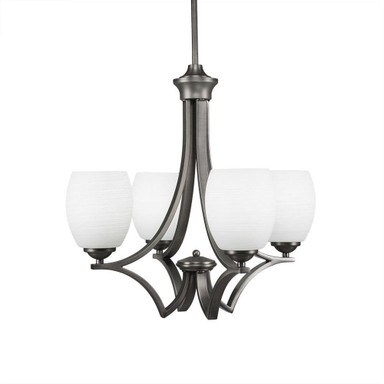 Zilo 4 Light Small Chandelier by Toltec 564-201975
