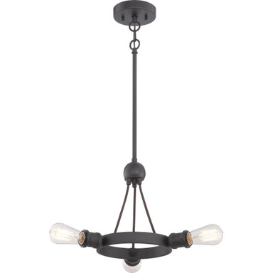 Paxton 3 Light 21.75 Inch Wide Semi Flush Mount by Nuvo - 60-57-3