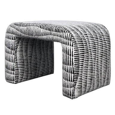 Gable Ottoman 20 Inch Tall and 25 Inch Wide by Harp and Finial - HFF27318