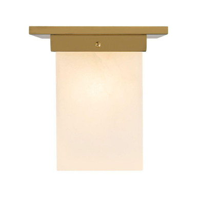 Mineral 1 Light Square Flush Mount 8.63 Inch Tall and 7.88 Inch Wide by Alora - FM356808