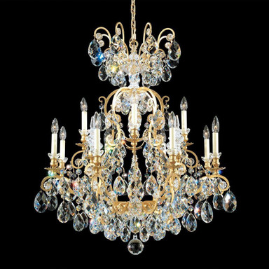 Renaissance 13 Light Chandelier 37 X 32 Inch Wide by Schonbek Signature - 3772