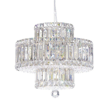 Plaza 9 Light Pendant 13 Inch Tall and 14.5 Inch Wide by Schonbek Signature - 6671