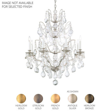Bordeaux 8 Light Chandelier 32 Inch and 28 Inch Wide by Schonbek Signature - 5771