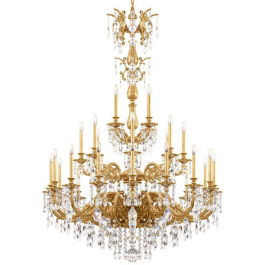 Milano 28 Light Chandelier 68 Inch and 50 Inch Wide by Schonbek Signature - 5688