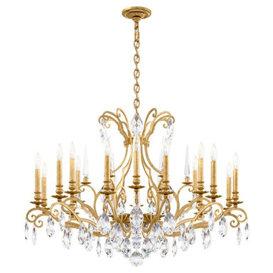 Renaissance Nouveau 18 Light Chandelier 40 Inch Wide by Schonbek Signature - RN3892N