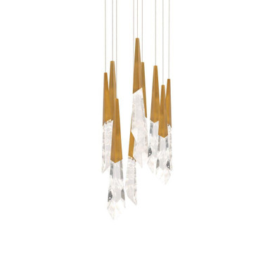 Solitude 8.7W 9 LED Pendant 22 Inch Tall X 17 Inch Wide by Schonbek Beyond - BPD31409R