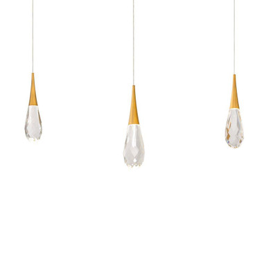 Hibiscus 6.3W 3 LED Pendant 13 Inch Tall X 5.5 Inch Wide by Schonbek Beyond - BPD21203L