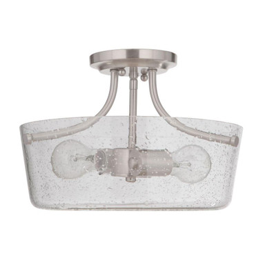 Tyler 2 Light 13 Inch Wide Semi Flush Mount by Craftmade - 50252