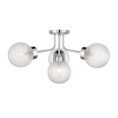 Coral 4 Light Semi Flush Mount 13 Inch Tall and 27 Inch Wide by Savoy House - 6-3364-4