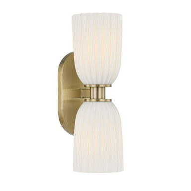 Baldwin 2 Light Wall Sconce 13.75 Inch Tall X 4.5 Inch Wide by Savoy House - 9-1245-2