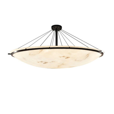 Lumenaria Ring 16 Light 75 Inch Wide Semi Flush Mount by Justice Design - FAL-9688-35