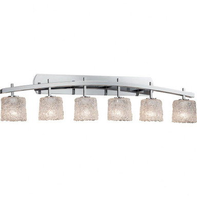Veneto Luce Archway 6 Light Oval Lace Vanity Light by Justice Design - GLA-8596-30-LACE