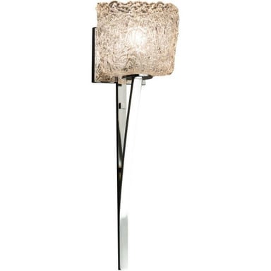 Veneto Luce Sabre 1 Light Oval Lace Wall Sconce by Justice Design - GLA-8791-30-LACE