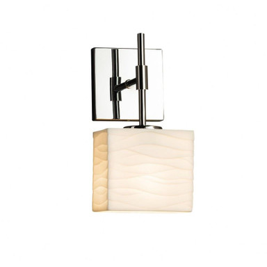 Porcelina Union 1 Light Wall Sconce 11 Inch Tall by Justice Design - PNA-8417-55-WAVE