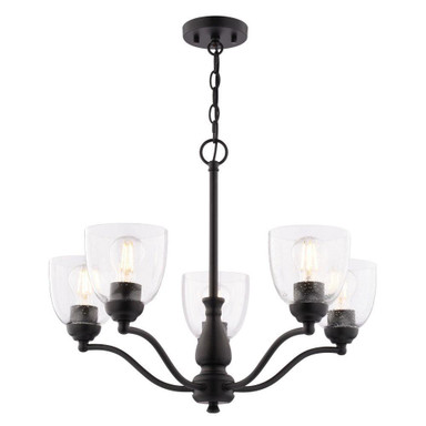 Bellwood 5 Light Chandelier 19.25 Inch Tall and 24.5 Inch Wide by Vaxcel - H0311