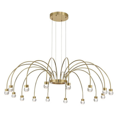 Vario 3W 16 LED Chandelier 14 Inch Tall and 47 Inch Wide by Golden - 1573-16