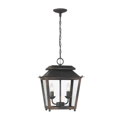 Abingdon 2 Light Pendant 18.25 Inch Tall and 13.88 Inch Wide by Golden - 0804-M2L