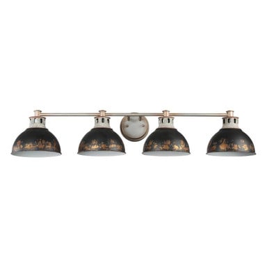 Kinsley 4 Light Bath Vanity 7.88 Inch Tall and 39.38 Inch Wide by Golden - 0865-BA4