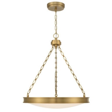 Cameron 40W 1 LED Pendant 28 Inch Tall and 24 Inch Wide by Golden - 1700-24