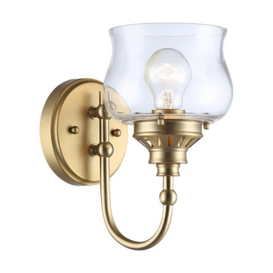 Daphne 1 Light Wall Sconce 10.13 Inch Tall and 6 Inch Wide by Golden - 3610-1W