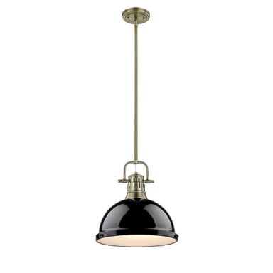 Duncan 1 Light Medium Rod Pendant 14.63 Inch Tall by Golden - 3604-L