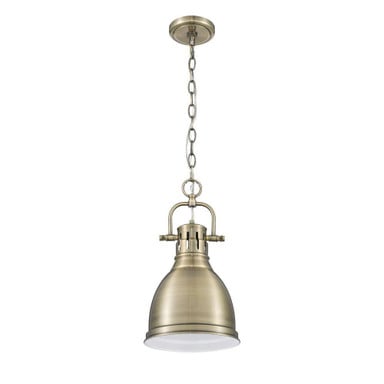 Duncan 1 Light Chain Pendant by Golden - 3602-S