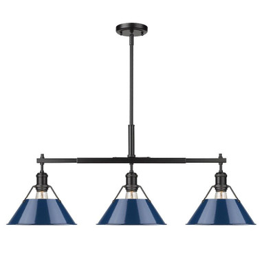 Orwell 3 Light Oversized Linear Pendant by Golden - 3306-LP