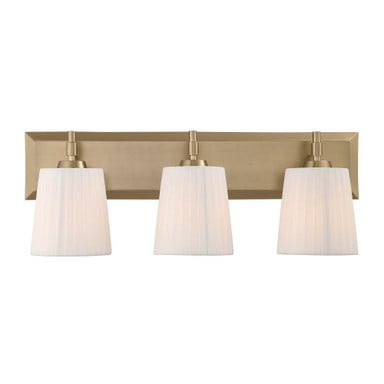 Brilia 3 Light Bath Vanity 8.63 Inch Tall and 24 Inch Wide by Golden - 5189-BA3-PLT