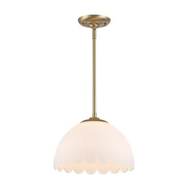 Dorinda 1 Light Pendant 8.75 Inch Tall and 12.25 Inch Wide by Golden - 6954-M