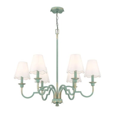 Cheshire 6 Light Chandelier 28.38 Inch Tall and 31.25 Inch Wide by Golden - 7008-6
