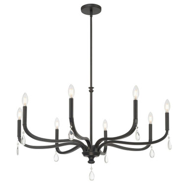 Viremont 8 Light Chandelier 21.75 Inch Tall and 36 Inch Wide by Millennium - 220108