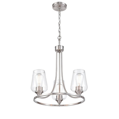 Ashford 3 Light Chandelier 19 Inch Tall and 18 Inch Wide by Millennium - 9723