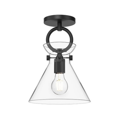 Emerson 1 Light 8.75 Inch Wide Semi Flush Mount by Alora - SF412509