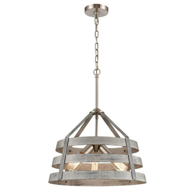 Brigantine 3 Light Chandelier 15 Inch Tall and 18 Inch Wide by Atlas - CL11093