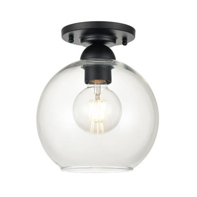 Astoria 1 Light Semi Flush Mount 9.25 Inch Tall and 7.75 Inch Wide by Atlas - CL12527