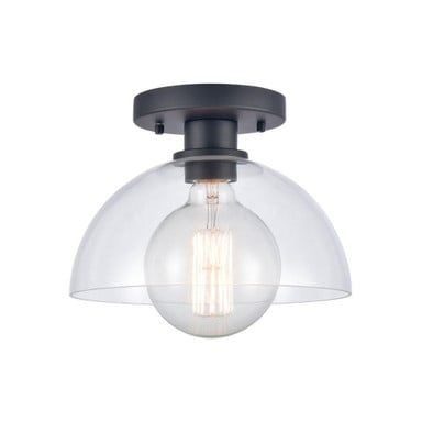 Julian 1 Light Semi Flush Mount 8.75 Inch Tall and 10 Inch Wide by Atlas - CL11896