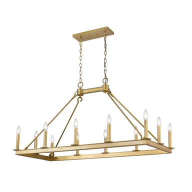 Woodrow Way 12 Light Large Linear Island Pendant by Bailey Street Home - 372-BEL-937833